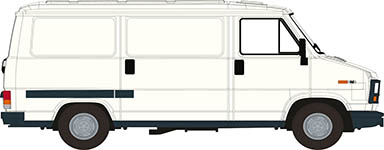 101-34916 - H0 - Fiat Ducato Kasten weiss, 1982